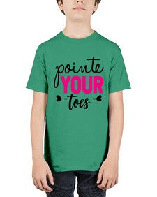 Pointe your toes 176# - ballet - Youth Tee Unisex