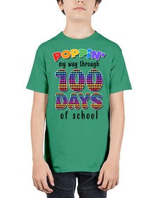 Poppin My Way Through one hundred 649# - one hundred days - Youth Tee Unisex