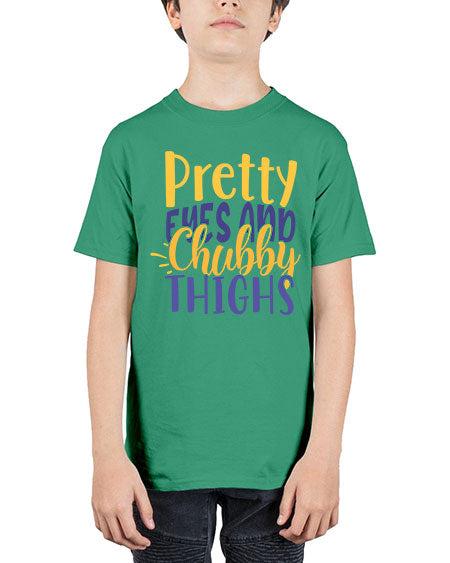 Pretty Eyes And Chubby Thighs Style 192# - baby - Youth Tee Unisex