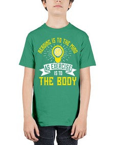 Reading Is To The Mind As Exercise Is To The Body Style 25# - motivation - Youth Tee Unisex