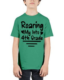 Roaring My Into fourth Grade 760# - fourth grade - Youth Tee Unisex
