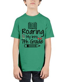 Roaring My Into seventh Grade 763# - seventh grade - Youth Tee Unisex
