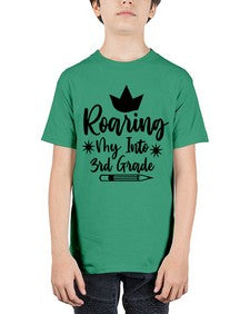 Roaring My Into third Grade 766# - third grade - Youth Tee Unisex