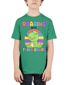 Roaring to third Grade Trex 773# - third grade - Youth Tee Unisex