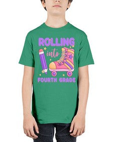 Rolling into fourth Grade 786# - fourth grade - Youth Tee Unisex