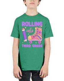 Rolling into third Grade 790# - third grade - Youth Tee Unisex