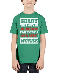 SORRY THIS GUY IS ALREADY TAKEN BY A HOT SMART NURSE Style 1423# - nurse - Youth Tee Unisex