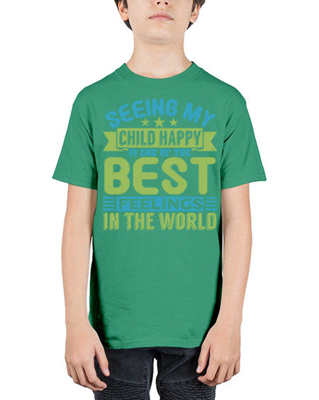 Seeing my child happy is the Best Feeling Style 201# - baby - Youth Tee Unisex