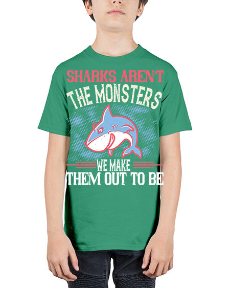 Sharks aren’t the monsters we make them out to be Style 24# - shark-fish - Youth Tee Unisex