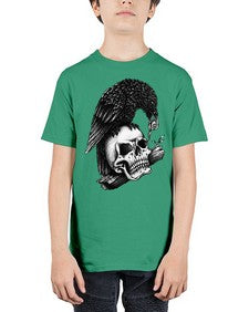Skull Crow 1052# - graphic - Youth Tee Unisex