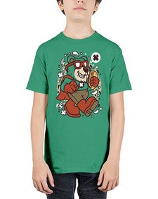 Super bear 236# - cartoon animals - Youth Tee Unisex