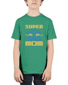 Super dad momm 242# - cartoon super hero - Youth Tee Unisex
