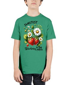Sweetest Strawberry In The Patch 1598# - strawberry - Youth Tee Unisex
