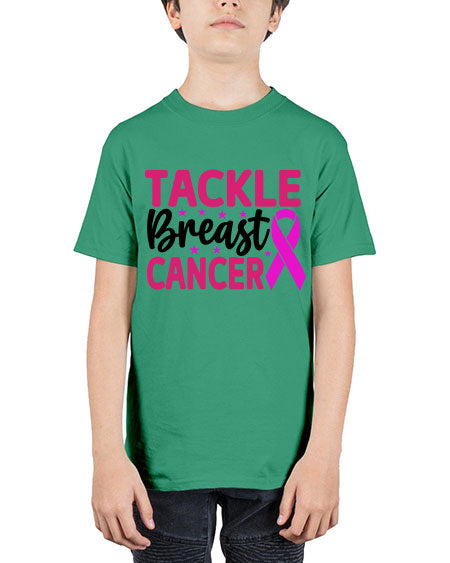 Tackle Breast Cancer 5# - breast cancer - Youth Tee Unisex