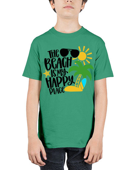 The Beach Is My Happy Place Style 12# - summer - Youth Tee Unisex