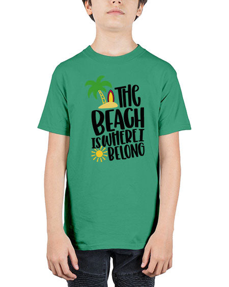 The Beach Is Where I Belong Style 11# - summer - Youth Tee Unisex