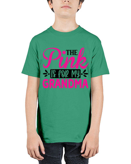 The Pink is for My Grandma 2# - breast cancer - Youth Tee Unisex