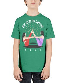 The Stress Cutter 562# - yoga - Youth Tee Unisex
