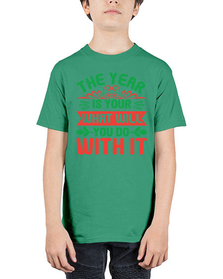 The year is your what will you do with it Style 227# - baby shower - Youth Tee Unisex