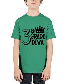 Third Grade Diva 953# - third grade - Youth Tee Unisex