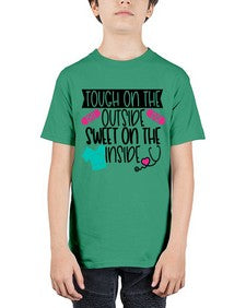 Tough On The Outside Sweet On The Inside Style Style 1581# - nurse - Youth Tee Unisex