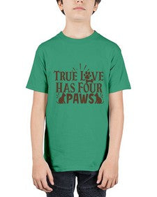 True Love Has Four Paws Style 24# - cats - Youth Tee Unisex