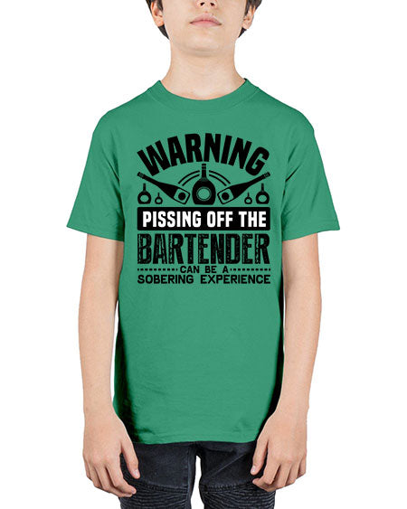 Warning Style 462# - bartender - Youth Tee Unisex