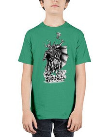 Warrior Skull Files 1208# - skull and bones - Youth Tee Unisex