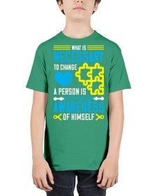 What is necessary to change a person is to change his awareness of himself Style 8# - Self awareness - Youth Tee Unisex