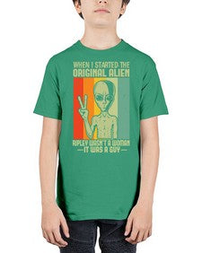 When I started the original alien 45# - ufo - Youth Tee Unisex