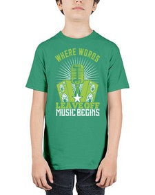 Where words leave off music begins 45# - dance2 - Youth Tee Unisex