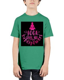 Yoga gives you superpowers  618# - yoga - Youth Tee Unisex