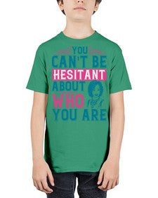 You cant be hesitant about who you are Style 48# - black afro - Youth Tee Unisex