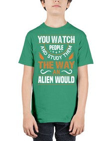 You watch people and stufey them 47# - ufo - Youth Tee Unisex