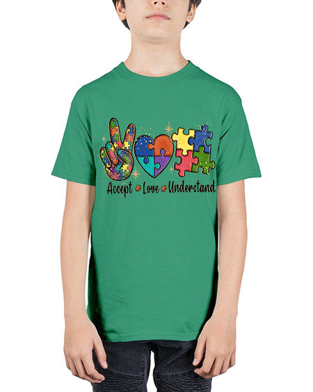 accept love understand 2# - autism - Youth Tee Unisex