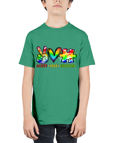 accept love understand - autism - Youth Tee Unisex