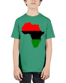 africamap 276# - black words and phrases - Youth Tee Unisex