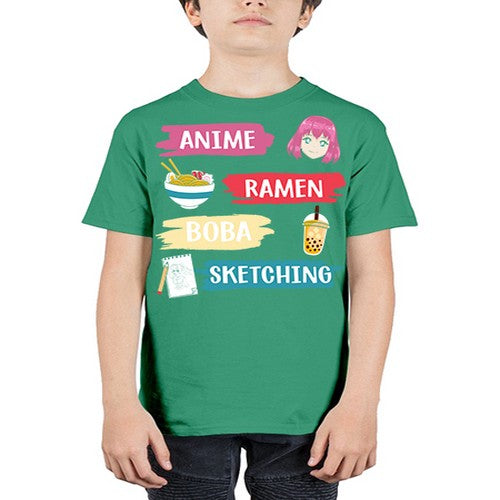 anime ramen boba sketching212# - anime - Youth Tee Unisex