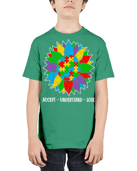 autism accept understand 7# - autism - Youth Tee Unisex
