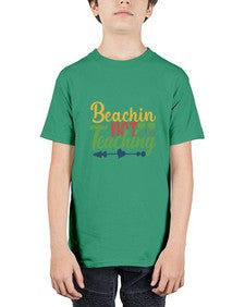 beachin not teaching Style 64# - teacher - Youth Tee Unisex