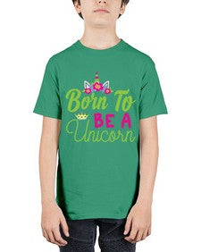 born to be a unicorn 63# - unicorn - Youth Tee Unisex