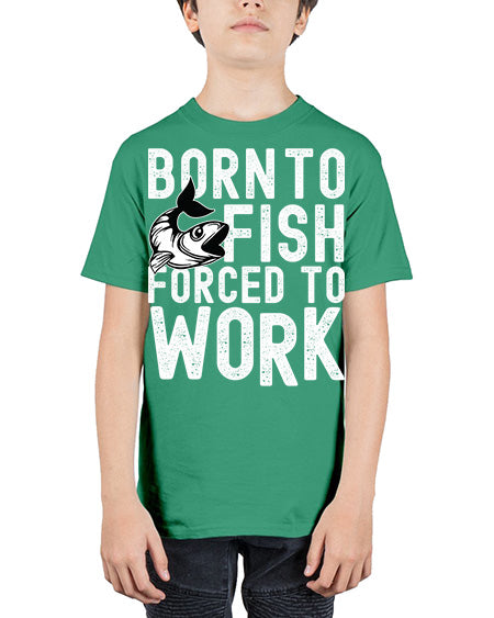 born to fish 64# - shark-fish - Youth Tee Unisex
