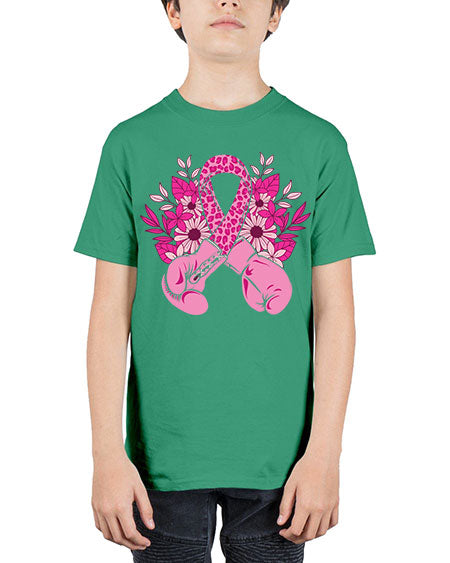 boxing gloves breast cancer - breast cancer - Youth Tee Unisex