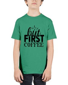but first coffee 697# - tea - Youth Tee Unisex