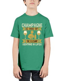 champagne is one of the elegant extras in life 78# - drinking - Youth Tee Unisex