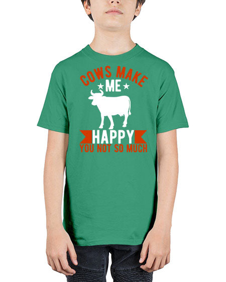 cows make me happy you not so much Style 5# - cow - Youth Tee Unisex