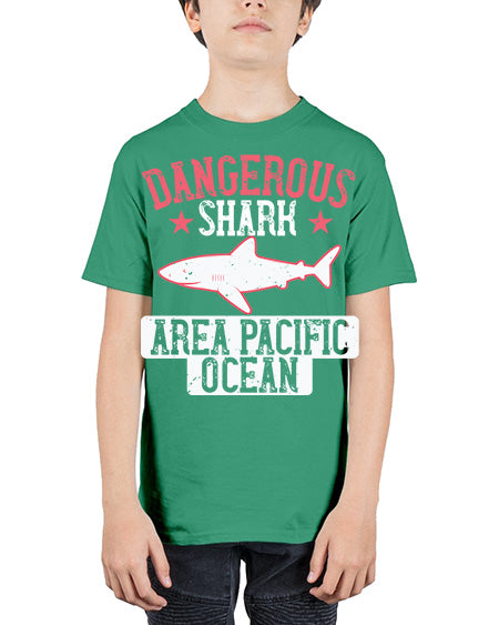 dangerous shark area pacific ocean Style 92# - shark-fish - Youth Tee Unisex