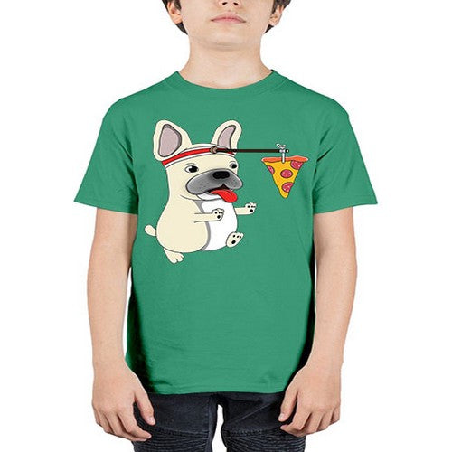 dog pizza funny shirt 90# - dogs - Youth Tee Unisex