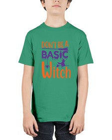 dont be a basic witch 45# - witch - Youth Tee Unisex