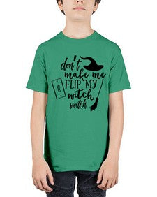 dont make me flip my witch switch 44# - witch - Youth Tee Unisex